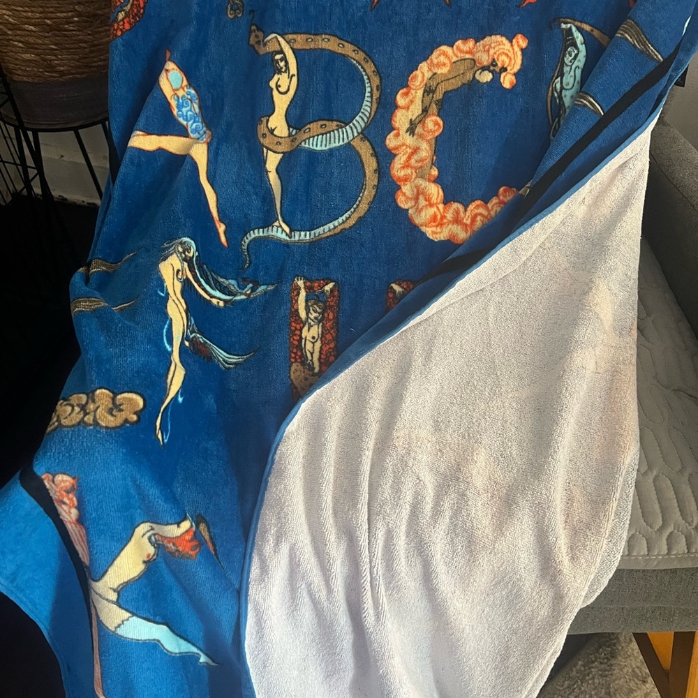 RARE SUPREME Alphabet Art Blanket - Blue